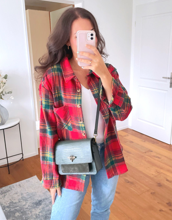 Tartan Flanell Hemd Rot