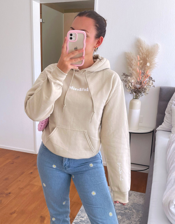 Mindful Hoodie Beige