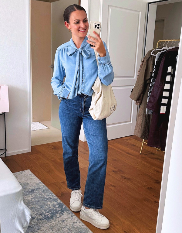 Dark Wash Jeans Straight Cindy